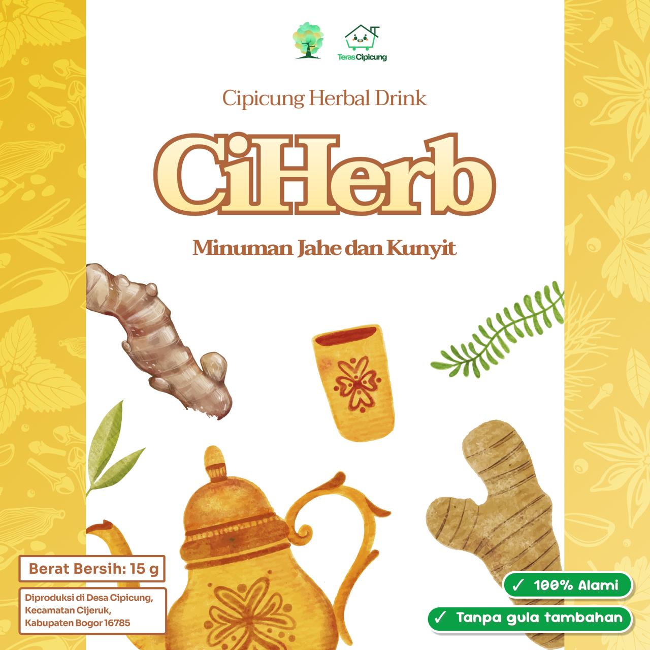 Foto produk CiHerb! Minuman herbal alami kunyit jahe